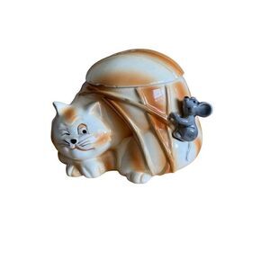 Quon Quon  vintage kotsch Kenton mouse string  yarn holder ceramic 1980s ￼